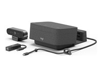 Logitech Logi Dock Focus Room Kit - Videokonferencepakke (Logitech Logi Dock, Logitech BRIO Ultra HD Pro Webcam) - Optimeret til UC 991-000463