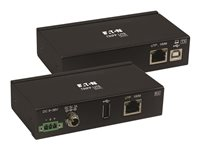Eaton Tripp Lite Series USB over Cat6 Extender 1-Port Industrial, ESD Protection, PoC - USB 2.0, Mountable, 330 ft., TAA - USB-forlængerkabel - USB, USB 2.0 - over CAT 6 - op til 100 m - TAA-kompatibel B203-101-IND-ER
