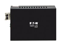 Eaton Tripp Lite Series Gigabit Multimode Fiber to Ethernet Media Converter, 10/100/1000 LC, International Power Supply, 850 nm, 550 m (1,804 ft.) - Fibermedieomformer - 1GbE - 10Base-T, 100Base-TX, 1000Base-T - RJ-45 / LC multimodus - op til 550 m - 850 nm N785-INT-LC-MM