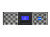 Eaton 9PX 6000i RT3U Netpack - UPS (stativ-monterbar / ekstern) - AC 200/208/220/230/240 V - 5400 Watt - 6000 VA - 6 At - RS-232, USB, Ethernet - output-stikforbindelser: 10 - PFC - 3U - 19" 9PX6KIRTN-L