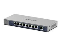 NETGEAR GS108MX - Switch - ikke administreret - 8 x 10/100/1000 + 1 x 10Gb Ethernet - desktop, væg-monterbar - for NETGEAR AGM731F; ProSafe AGM731F, AGM732F, AGM734, AXM761, AXM762, AXM764 GS108MX-100EUS