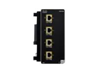 Cisco Catalyst - Ekspansionsmodul - 2.5GBase-T (PoE+) x 4 - for Catalyst IE3300 Rugged Series IEM-3300-4MU=