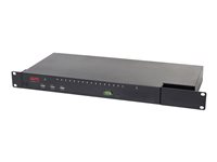 APC KVM1116R - KVM switch - 1 lokalbruger - 1 IP-bruger - monterbar på stativ - for P/N: SCL500RM1U, SMX1500RM2UCNCUS, SMX1500RM2UCUS, SMX2KR2UX145, SMX3KR2UNCX145, SMX750CUS KVM1116R