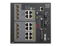 Cisco Industrial Ethernet 4000 Series - Switch - Administreret - 8 x kombo Gigabit SFP + 4 x 10/100/1000 (PoE+) - DIN monterbar på skinne - PoE+ - DC power - TAA-kompatibel IE-4000-4GC4GP4G-E
