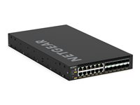 NETGEAR M4350 Series M4350-12X12F - Switch - L3 - Administreret - 12 x 1/2.5/5/10GBase-T + 12 x SFP+ - front til ryg-luftstrøm - monterbar på stativ XSM4324-100NES
