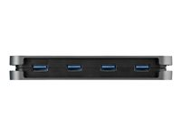 StarTech.com 4 Port USB 3.0 Hub, 4x USB-A, 5Gbps Laptop/Desktop USB Type-A Hub, USB Bus Powered, 11" Long Cable with Cable Management (HB30AM4AB) - Hub - 4 x USB 3.2 Gen 1 - desktop HB30AM4AB