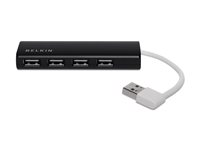 Belkin Ultra-Slim Travel - Hub - 4 x USB 2.0 - desktop F4U042BT