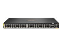 HPE Aruba 6200M 48G Class4 PoE 4SFP+ TAA Switch - Switch - Max. Stacking Distance 10 km - L3 - Administreret - 48 x 10/100/1000 (PoE+) + 4 x 1 Gigabit/10 Gigabit SFP+ (uplink/stacking) - front og side til ryg - monterbar på stativ - PoE+ (1440 W) - BTO - TAA-kompatibel R8V11A