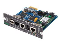 APC Network Management Card 2 with Environmental Monitoring, Out of Band Management and Modbus - Adapter for fjernadministration - SmartSlot - 10/100 Ethernet - for P/N: GVX500K1250GS, GVX500K1500GS, GVX750K1250GS, GVX750K1500GS, GVX750K1500HS AP9635