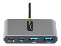 StarTech.com 4-Port USB-C Hub with 100W Power Delivery Pass-Through Charging, 2x USB-A + 2x USB-C, 5Gbps, USBC Hub w/ 1ft (30cm) Long Cable, Portable Laptop USB Type-C to USB-A/C Hub - USB 3.0 Expansion Hub (5G2A2CPDB-USB-C-HUB) - Hub - 2 x USB 3.2 Gen 1 + 2 x USB-C 3.2 Gen 1 - desktop 5G2A2CPDB-USB-C-HUB