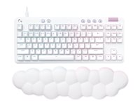 Logitech G G713 - Tastatur - tenkeyless - bagbelyst - USB - QWERTY - nordisk (dansk/finsk/norsk/svensk) - tastkontakt: Linear - hvid 920-010675
