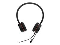 Jabra Evolve 30 II MS stereo - Headset - på øret - kablet - USB, 3,5 mm jackstik - Certified for Skype for Business 5399-823-309
