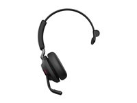Jabra Evolve2 65 MS Mono - Headset - på øret - konvertibel - Bluetooth - trådløs - USB-A - støjisolerende - sort - med opladningsstander - Certified for Microsoft Teams 26599-899-989