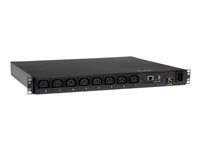 Eaton 2.5kW Single-Phase 208/230V Switched PDU - LX Platform, 8 C13 Outlets, C14 Input 2m Cord, 1U Rack-Mount, TAA - Horizontal rackmount - strømfordelingsenhed (rackversion) - 15 A - AC 208/230/240 V - 2.9 kW - Ethernet 10/100 - input: IEC 60320 C14 - output-stikforbindelser: 8 (power IEC 60320 C13) - 1U PDUMH15HVNET