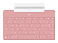 Logitech Keys-To-Go - Tastatur - trådløs - Bluetooth - QWERTY - Pan Nordic - blush-pink - for Apple iPad/iPhone/TV 920-010051