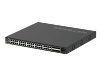 NETGEAR AV Line M4250-40G8F-PoE+ - Switch - L3 - Administreret - 40 x 10/100/1000 (PoE+) + 8 x 1000Base-X SFP - side til side-luftstrøm - monterbar på stativ - PoE+ (480 W) GSM4248P-100EUS