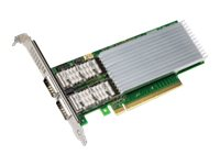 Intel Ethernet Network Adapter E810-CQDA2 - Netværksadapter - PCIe 4.0 x16 lavprofil - QSFP28 x 2 E810CQDA2BLK