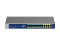 NETGEAR GS524UP - Switch - ikke administreret - 8 x 10/100/1000 (PoE+) + 16 x 10/100/1000 (PoE++) - desktop, monterbar på stativ - PoE++ (480 W) - AC 100 - 230 V GS524UP-100EUS