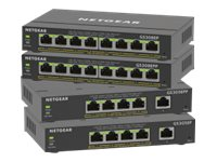 NETGEAR Plus GS308EPP - Switch - smart - 8 x 10/100/1000 (PoE+) - desktop, væg-monterbar - PoE+ (123 W) GS308EPP-100PES