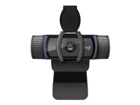 Logitech HD Pro Webcam C920S - Webcam - farve - 1920 x 1080 - audio - USB 960-001252