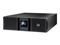 Eaton 9SX Gen2 9SX5KIRT3UG2 - UPS (rackversion) - AC 200/208/220/230/240/250 V - 5000 Watt - 5000 VA - 1-faset - 5 At - RS-232, USB - output-stikforbindelser: 12 - PFC - 3U - 19" - sort 9SX5KIRT3UG2