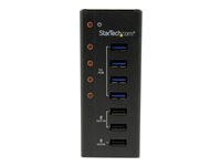 StarTech.com 7 Port USB 3.0 Charging Hub - 4 x USB-A, 3 x USB-A Dedicated Charging Ports - Powered Mountable USB Charging Station (ST4300U3C3) - Hub - 4 x SuperSpeed USB 3.0 - desktop - for P/N: PEXUSB3S3GE, SVA12M5NA, USB312SAT3CB, USB315CB2M, USBLT1MWS, USBLTM1MBK, USBLTM1MWH ST4300U3C3
