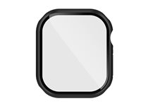 Belkin SCREENFORCE TemperedCurve - Støddæmper til smart watch - 2-i-1, 46mm - hærdet glas (9H) - sort - for Apple Watch Series 10 (GPS + Cellular) (46 mm), Series 10 (GPS) (46 mm) OWA003HQBK