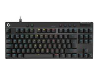 Logitech G PRO X RAPID - Tastatur - TKL - bagbelyst - USB - QWERTY - nordisk (dansk/finsk/norsk/svensk) - tastkontakt: Linear - sort 920-013231