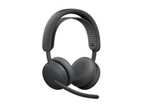 Logitech Zone Wireless 2 ES - Headset - på øret - Bluetooth - trådløs, kablet - aktiv støjfjerning - USB-C - grafit - TeamSpeak Certified 981-001493