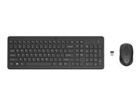HP 330 - Sæt med mus og tastatur - trådløs - 2.4 GHz - Pan Nordic - sort 2V9E6AA#UUW