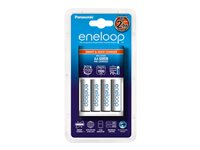Panasonic Eneloop Smart & Quick - Batterioplader - (for 4xAA/AAA) 4 x AA type - NiMH - 1900 mAh 510-1020