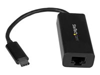 StarTech.com USB C to Gigabit Ethernet Adapter - Black - USB 3.1 to RJ45 LAN Network Adapter - USB Type C to Ethernet (US1GC30B) - Netværksadapter - USB-C - Gigabit Ethernet - sort - for P/N: HB30C3A1CFB, HB30C3A1CFS, TB33A1C US1GC30B