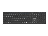 PORT Connect OFFICE PRO - Tastatur - kan genoplades - trådløs - Bluetooth - QWERTY - Nordisk 900903RNO