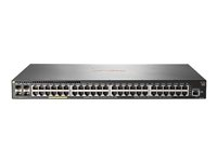 HPE Aruba 2930F 48G PoE+ 4SFP+ TAA - Switch - L3 - Administreret - 48 x 10/100/1000 (PoE+) + 4 x 1 Gigabit / 10 Gigabit SFP+ (uplink) - monterbar på stativ - PoE+ (370 W) - TAA-kompatibel JL264A#ABB