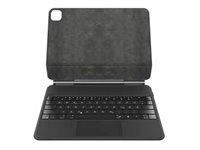 Belkin Connect Pro - Tastatur og folio-kasse (beskyttende etui) - med magnetisk stander - med trackpad - bagbelyst - trådløs - Bluetooth - for Apple 12.9-inch iPad Pro (3. generation, 4. generation, 5. generation, 6. generation) BBZ003AY-V1
