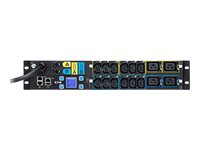 Eaton ePDU G3 Managed - Strømfordelingsenhed (rackversion) - AC 230 V - 1-faset - Ethernet 10/100, RS-232 - input: IEC 60309 32A - output-stikforbindelser: 16 (4 x IEC 60320 C19, 12 x IEC 60320 C13) - 2U - 3 m ledning EMAH06