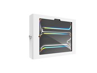 Compulocks iPad Pro M4 11" (2024), Apex Secured Enclosure Wall Mount - Indelukke - for tablet - glasmontering, plads - låsbar - højglansaluminium - hvid - skærmstørrelse: 11" - monteringsgrænseflade: 100 x 100 mm - vægmonterbar 11PAPX4W