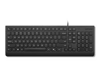Lenovo Essential - Tastatur - USB - QWERTY - Nordisk - sort - brun kasse 4Y41R64681