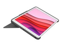 Logitech Combo Touch - Tastatur og folio-kasse - med trackpad - bagbelyst - Apple Smart connector - QWERTY - nordisk (dansk/finsk/norsk/svensk) - oxford-grå - for Apple 10.9-inch iPad (10. generation); iPad A16 Wi-Fi, A16 Wi-Fi + Cellular 920-011440