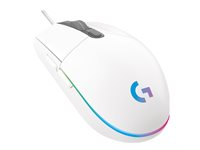 Logitech Gaming Mouse G102 LIGHTSYNC - Mus - højrehåndet - optisk - 6 knapper - kablet - USB - hvid 910-005824