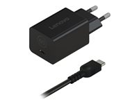 Lenovo Nano - Strømforsyningsadapter - GaN - 65 Watt (USB-C) - sort - Europa 40AWGN65EU