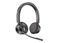 Poly Savi 7320-M Office - 7300 Office Series - headset - på øret - DECT - trådløs - sort - Certified for Microsoft Teams 8D3J6AA#ABB