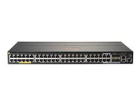 HPE Aruba 2930M 48G POE+ 1-Slot - Switch - L3 - Administreret - 44 x 10/100/1000 (PoE+) + 4 x combo Gigabit SFP - monterbar på stativ - PoE+ (1440 W) JL322A