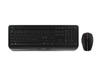 CHERRY GENTIX DESKTOP - Sæt med mus og tastatur - trådløs - 2.4 GHz - Pan Nordic - sort JD-7000PN-2