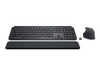 Logitech MX Keys Combo for Business - Sæt med mus og tastatur - bagbelyst - trådløs - Bluetooth LE - QWERTY - Pan Nordic - grafit 920-010931