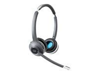 Cisco 562 Wireless Dual - Headset - på øret - DECT - trådløs - med Standard Base Station - for Cisco DX70, DX80; IP Phone 68XX; Webex Board 55, Board 70, Board 85, Room 55, Room 70 CP-HS-WL-562-S-EU=