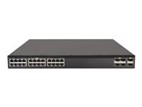 HPE FlexFabric 5710 24XGT 6QSFP+ or 2QSFP28 - Switch - L3 - Administreret - 24 x 1 Gigabit / 10 Gigabit Ethernet + 6 x 40 Gigabit QSFP+ - monterbar på stativ JL689A