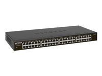 NETGEAR SOHO GS348 - Switch - ikke administreret - 48 x 10/100/1000 - desktop, monterbar på stativ GS348-100EUS