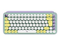 Logitech POP Keys - Tastatur - trådløs - Bluetooth 5.1, Bluetooth LE - QWERTY - Pan Nordic - tastkontakt: Brown Tactile - dagdrøm 920-010732