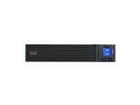 APC Easy UPS On-Line - UPS (rackversion) - AC 220/230/240 V - 1800 Watt - 2000 VA - 1-faset - Blysyre - USB, serial - output-stikforbindelser: 4 - PFC - 2U - Europa - sort, RAL 7010 SRV2KRIRK-E